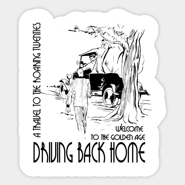 Driving Back Home Sticker by black8elise
